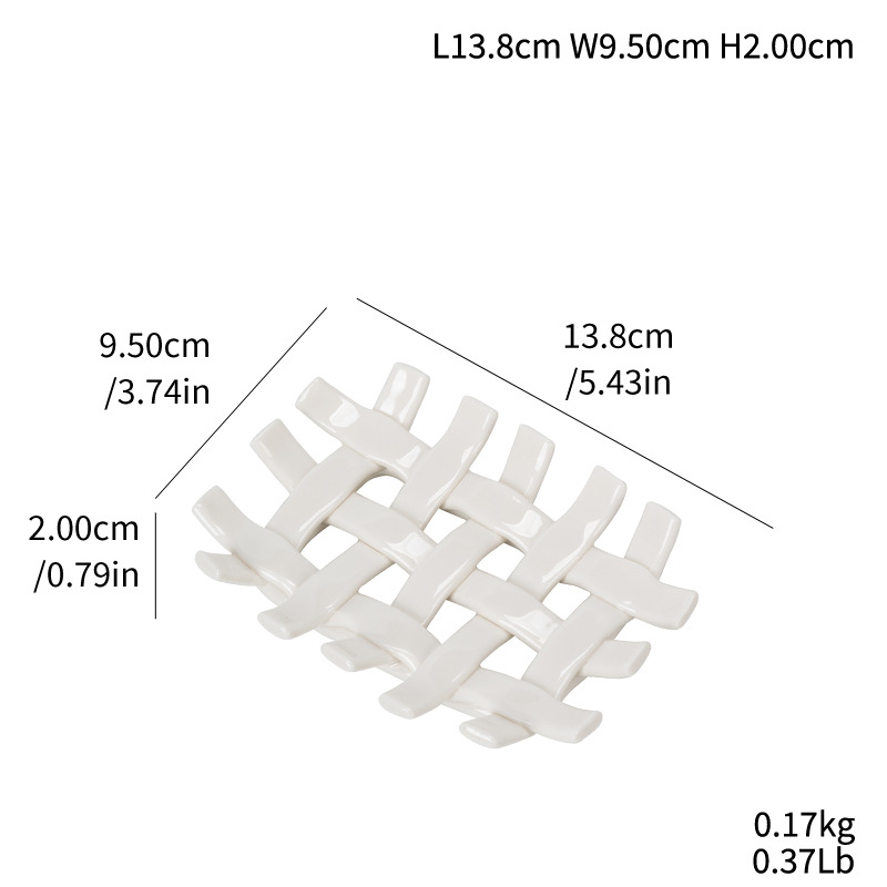 Daimon hand-crafted hollowed-water soap rack high-end home ceramic craft ornaments - Image 4