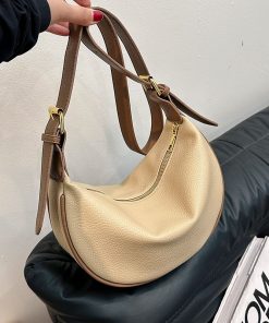 Casual large capacity bucket bag for women's trendy underarm bag spring and summer versatile commuter shoulder bag
