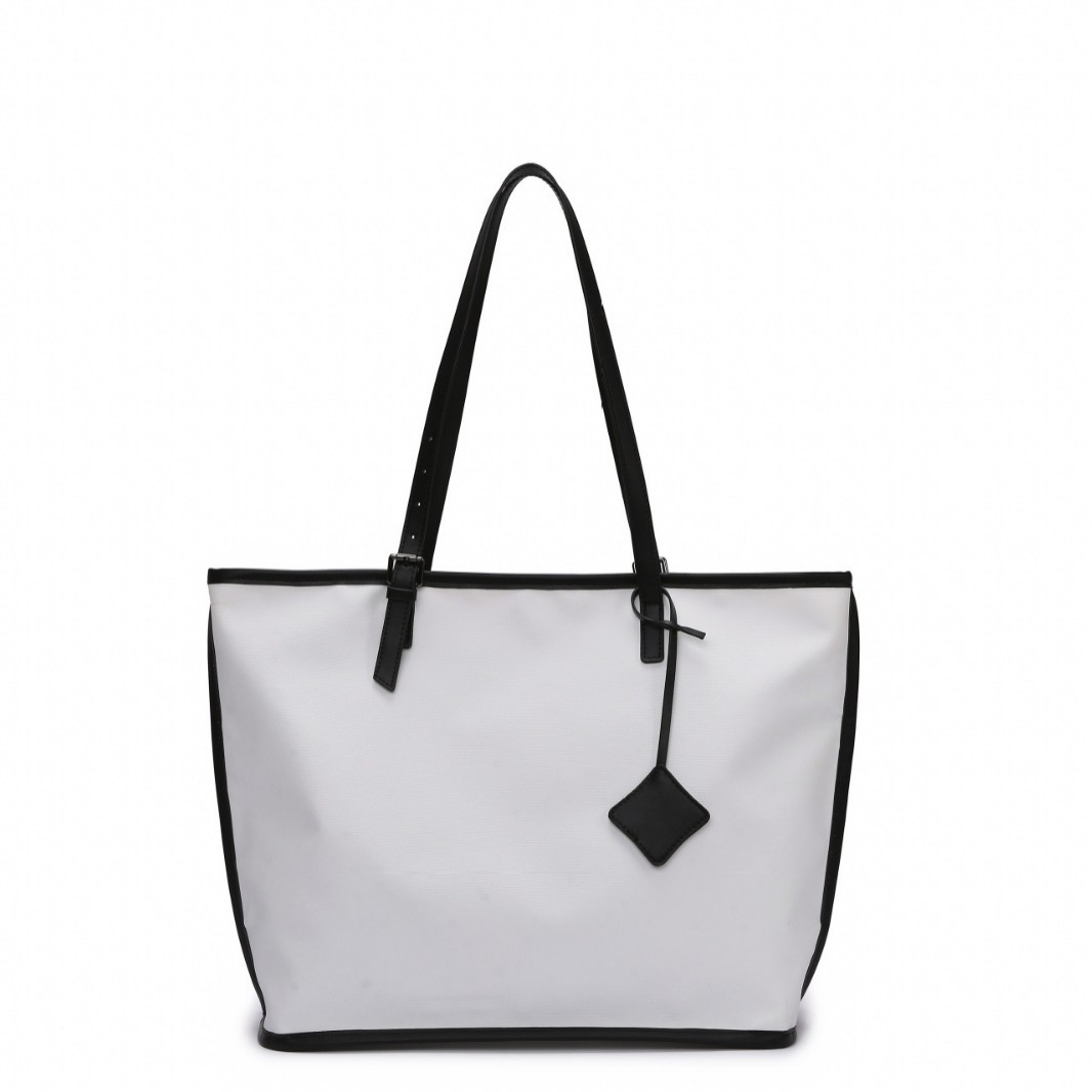 Spring and summer solid color fashion ladies one-shoulder underarm bag large capacity oblique span high-quality texture commuting tote bag - Image 5