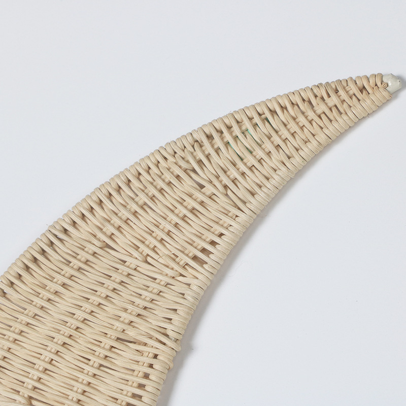 Fengtie Moon-shaped Wall Decoration Palette Hand-woven Styling Hanging Wall Photo Decoration Props - Image 2