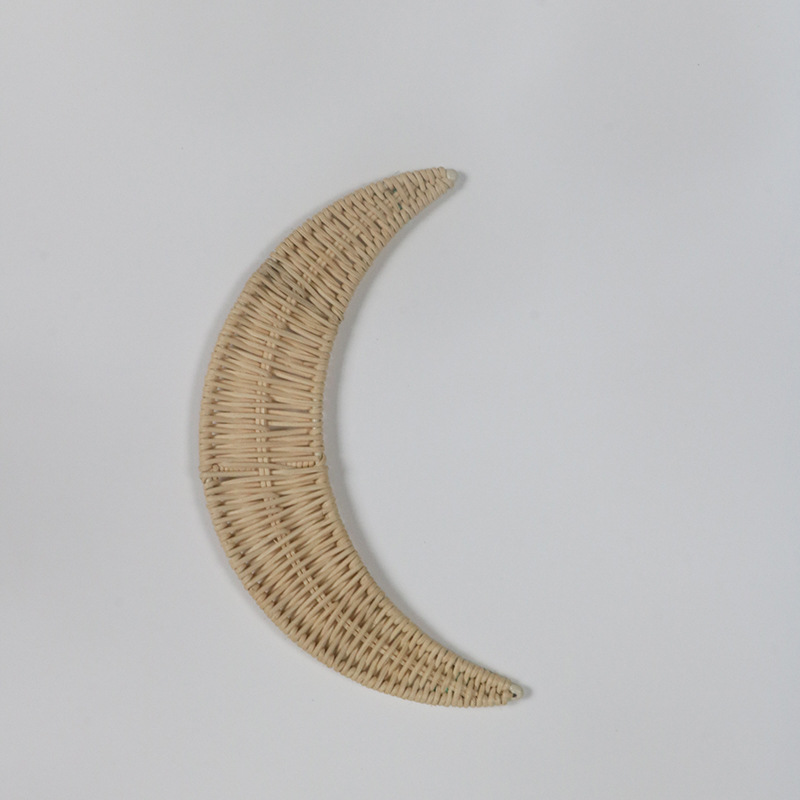 Fengtie Moon-shaped Wall Decoration Palette Hand-woven Styling Hanging Wall Photo Decoration Props - Image 6