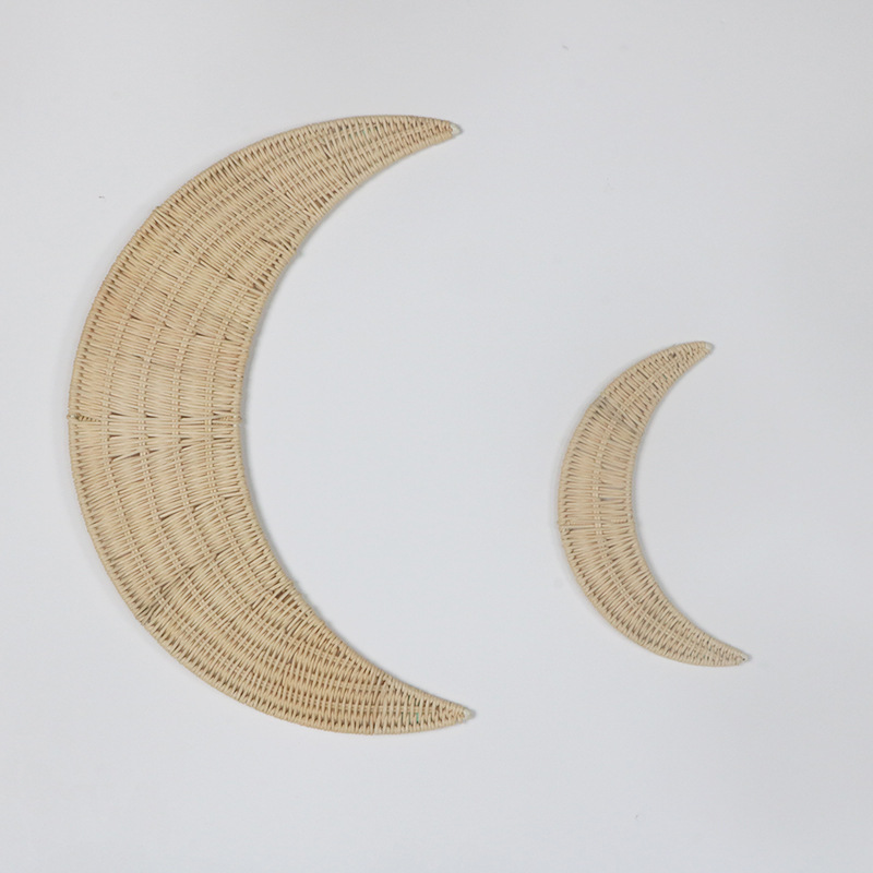 Fengtie Moon-shaped Wall Decoration Palette Hand-woven Styling Hanging Wall Photo Decoration Props - Image 7