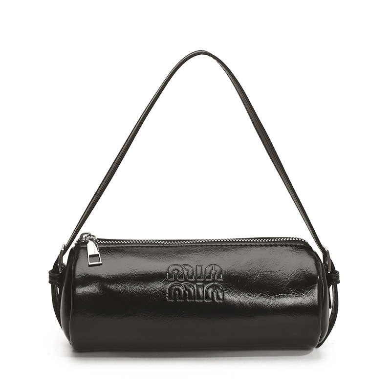 Spring soft cowhide one-shoulder pen holder underarm bag small hand-carrying cylinder women's bag - Image 10