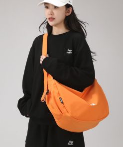 Flowers and boys big dumpling bag casual commuter crossbody bag women's work style shoulder bag large capacity backpack