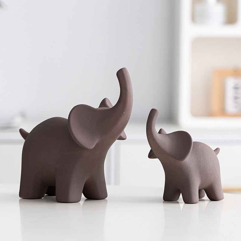 Modern simple elephant home frosting, high-end crafts ornaments - Image 2