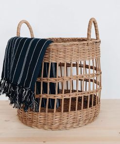 Rattan woven dirty laundry basket washing basket dirty laundry storage basket household clothes basket put clothes frame basket dirty laundry basket magic tool