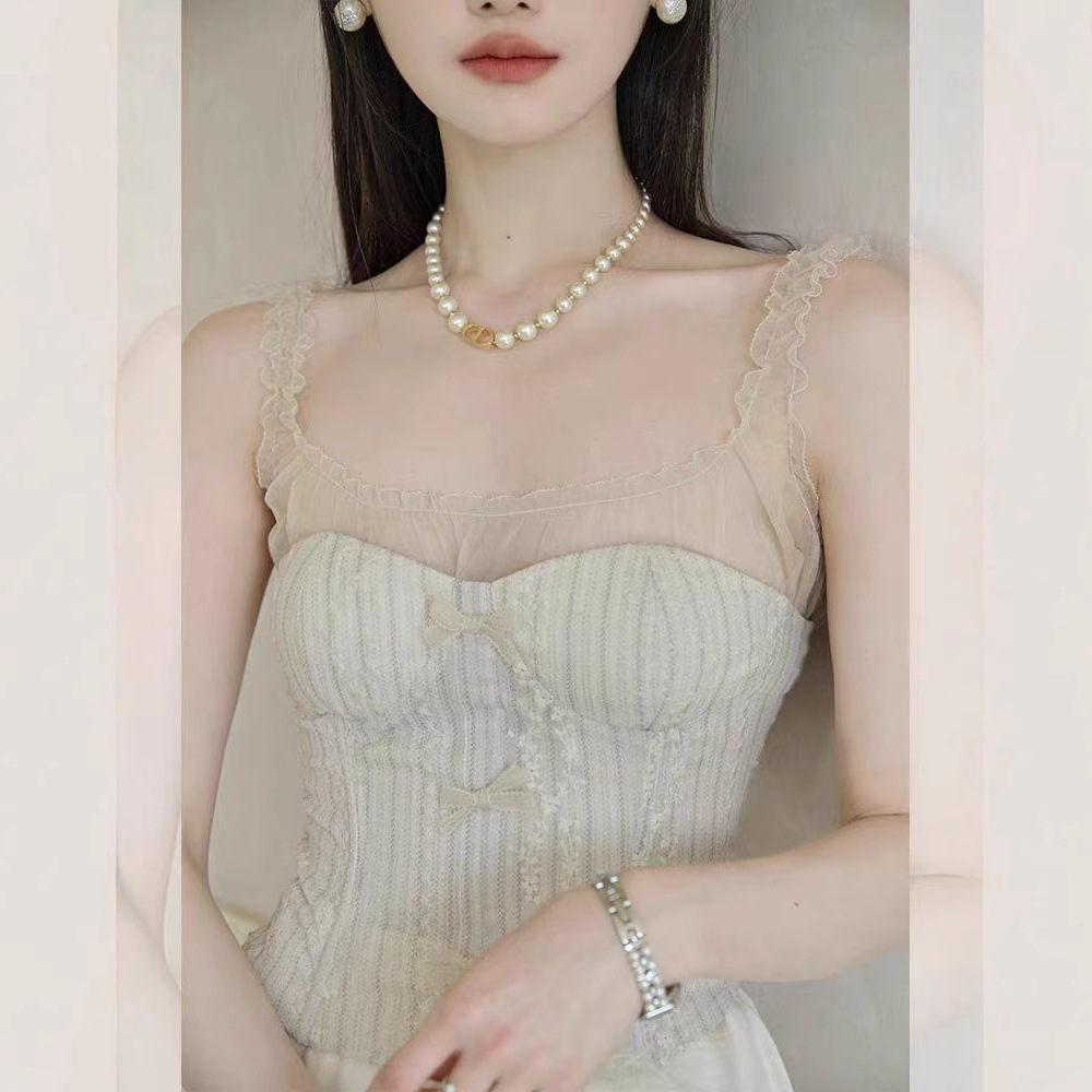 And can wake up the spring and island vacation three-dimensional floral embroidery long skirt French floral dress - Image 2