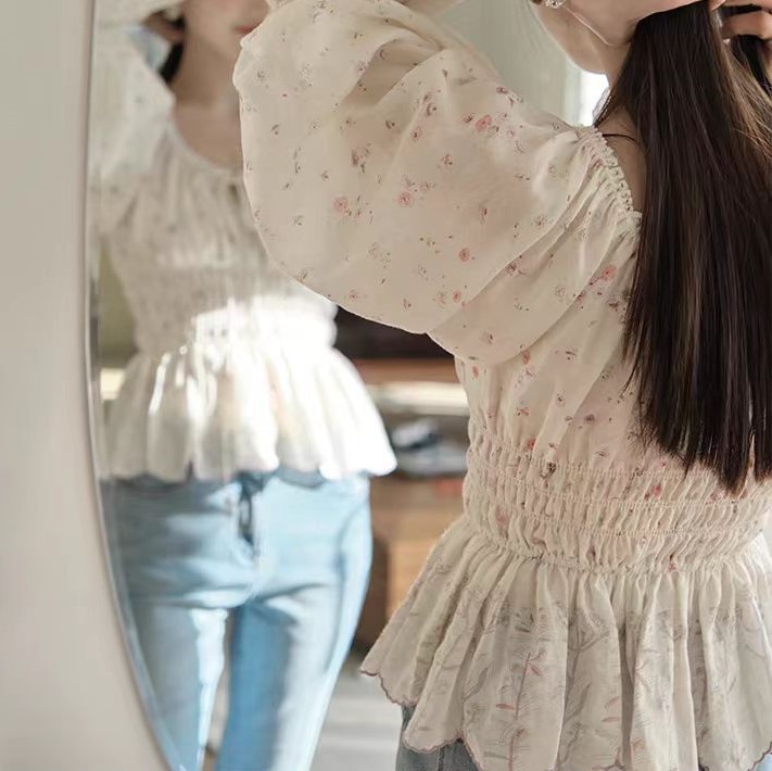 And can wake up the spring and island vacation three-dimensional floral embroidery long skirt French floral dress - Image 4