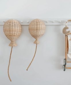 Bamboo rattan balloon wall decoration hanging decoration children's room wall decoration wall decoration hanging