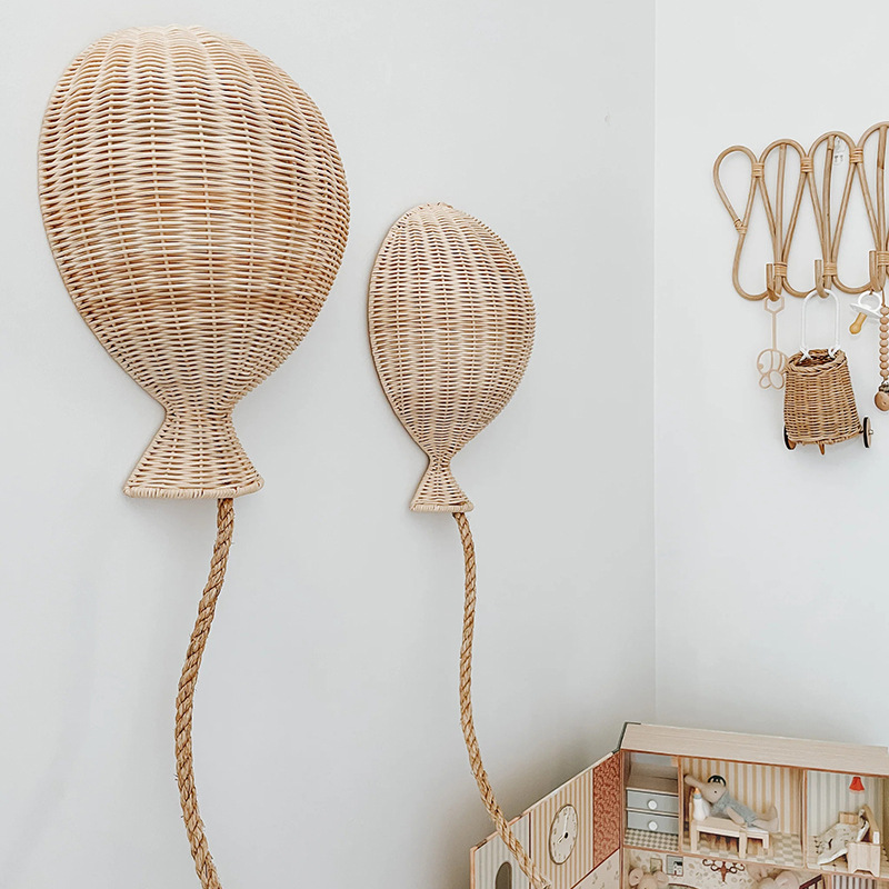 Bamboo rattan balloon wall decoration hanging decoration children's room wall decoration wall decoration hanging - Image 2