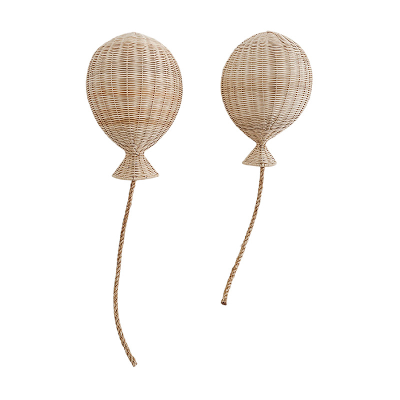 Bamboo rattan balloon wall decoration hanging decoration children's room wall decoration wall decoration hanging - Image 3