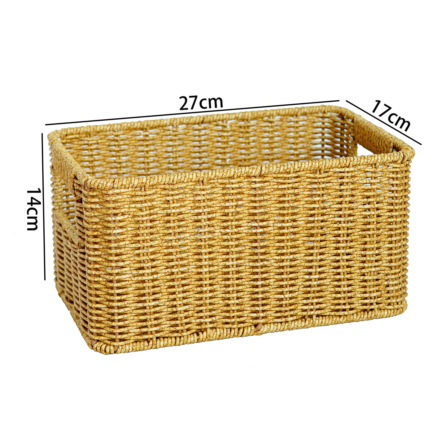 Imitation rattan storage basket living room drawer storage basket desktop toys snack storage basket storage basket storage basket storage basket - Image 6