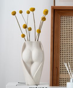 Home office desk half-naked hazy simple modern human body flower arrangement ceramic ornament