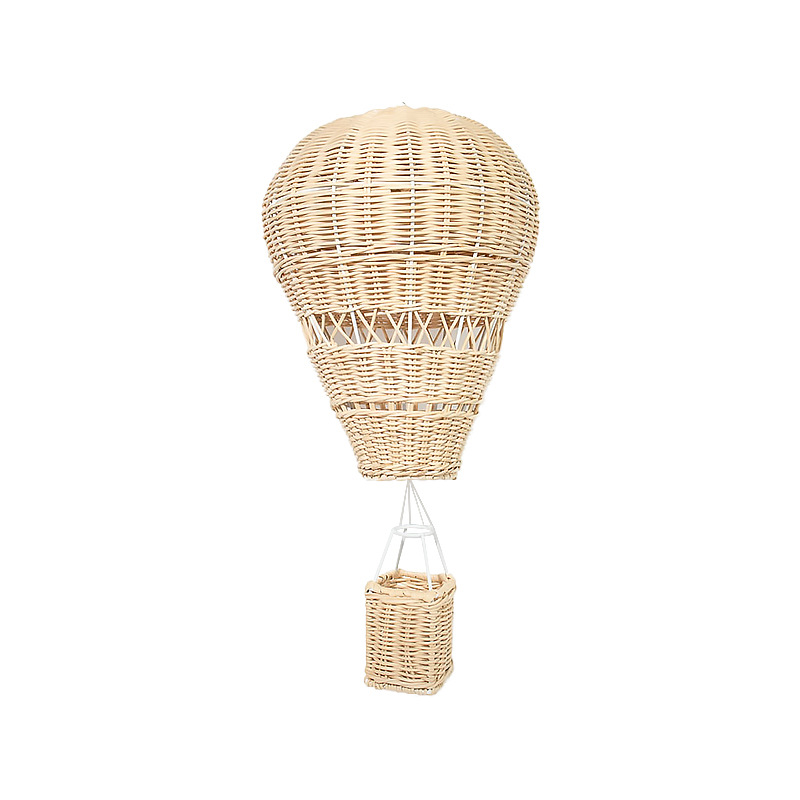 Birthday layout Handmade rattan woven balloons Children's room decoration B&B pendant children's clothing store Photography road - Image 3