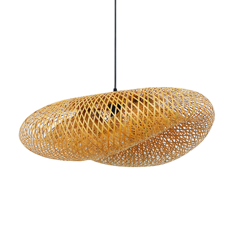 Bamboo lantern chandeliers Japanese-style lamps Restaurant Hotpot Restaurant B&B Hotel Personalized Bamboo Art Lampshades - Image 3