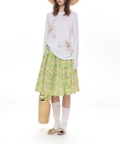 Laiser Tiansi cool and light sunscreen blouse loose long-sleeved printed shirt