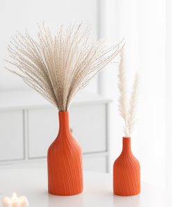 Daimon Xiaoqing Lubao fine mouth bottle modern simple ceramic vase high-end home decoration ornaments