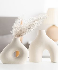 Modern and simple arch bridge vase home decoration light luxury ceramic craft ornaments