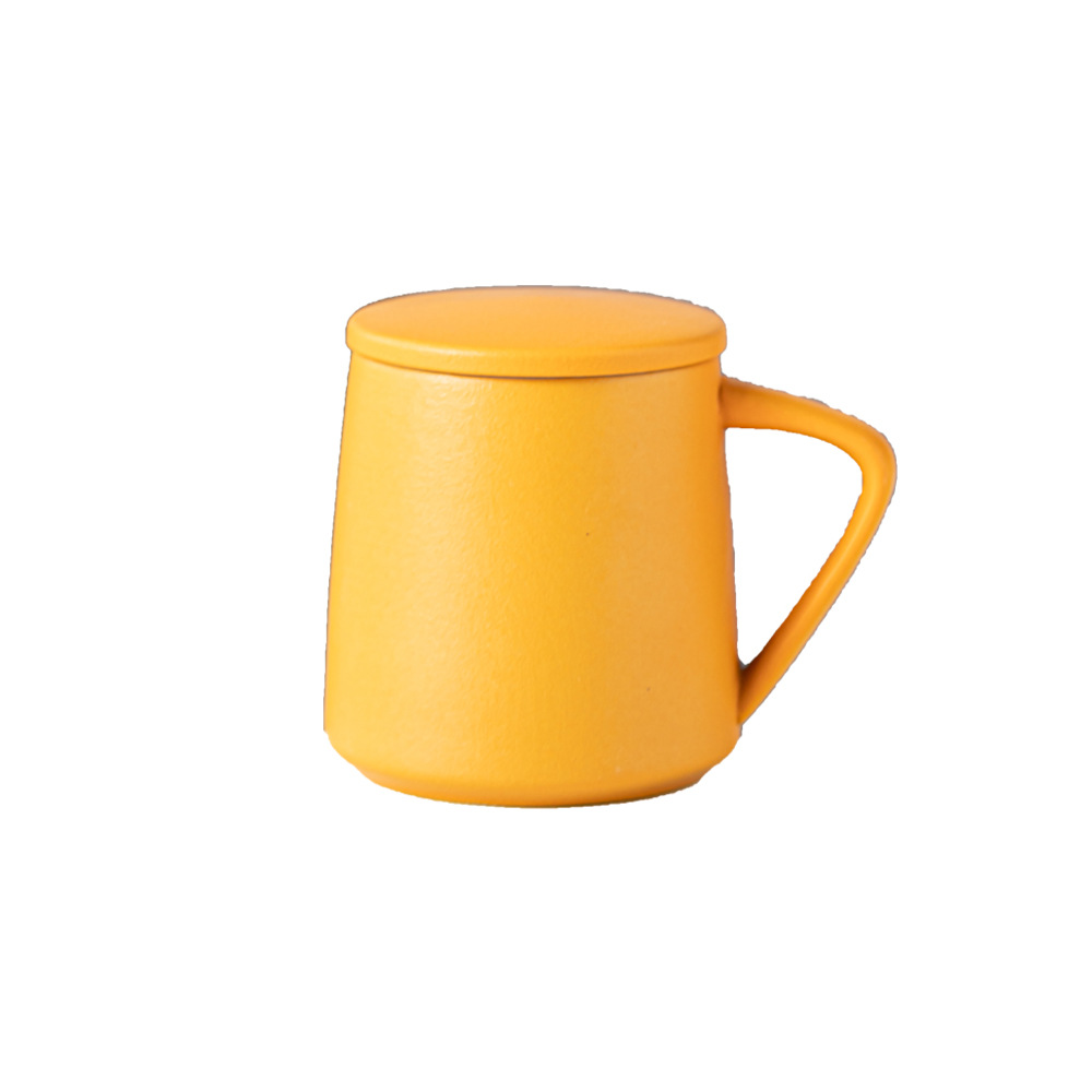 Damon Ceramic Cup Household Coffee Cup Water Cup Tea Cup Corner Handle Coffee Cup - Image 3
