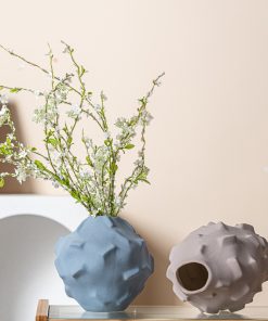 Damon Macaron Granular Ceramic Vase Simple Glaze Home Decor