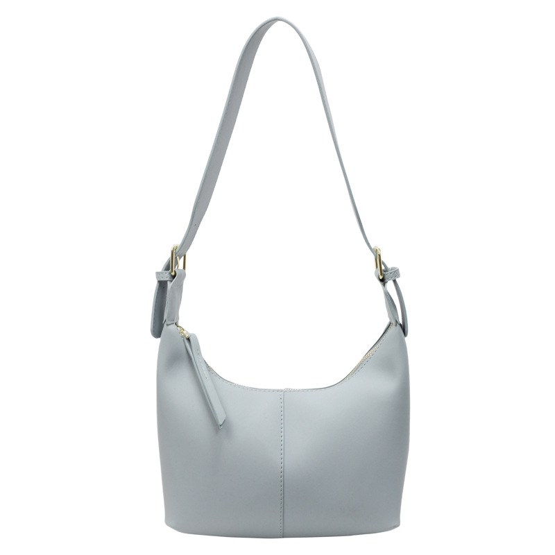 Fashionable and versatile niche design one-shoulder crossbody bag women's bag simple soft leather dumpling bag underarm bag - Image 7