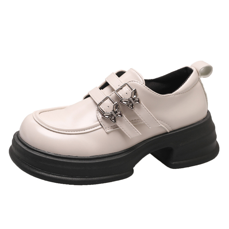 Japanese leather shoes for women in summer British style retro black thick soles casual and versatile - Image 6