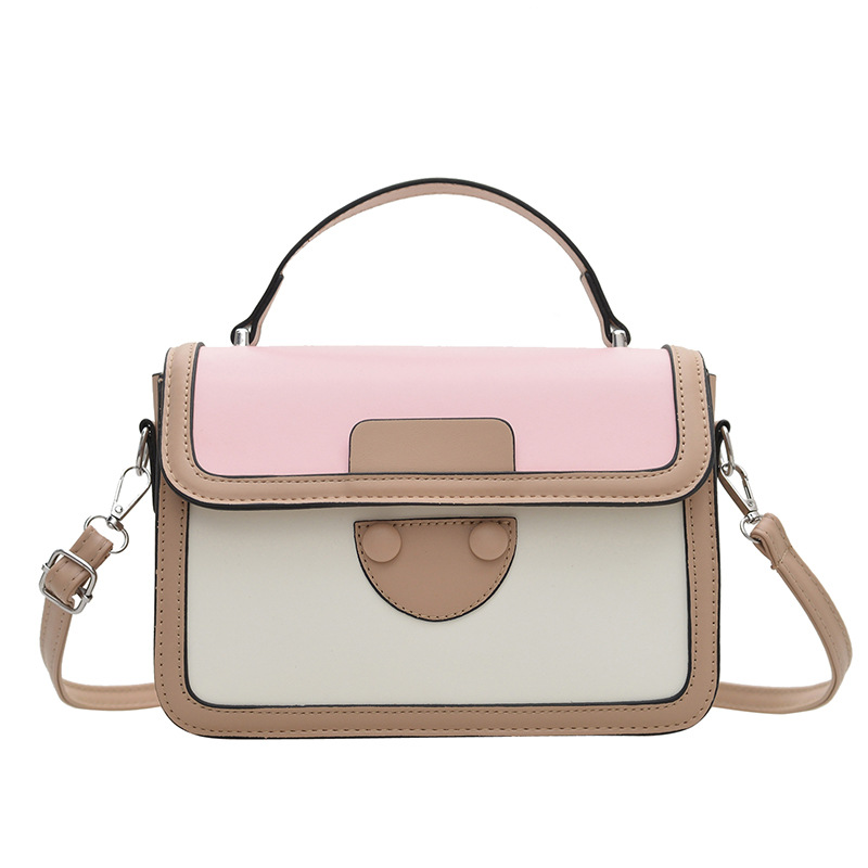 Fashionable and fashionable small square bag for women contrasting colors versatile one-shoulder armpit bag texture retro crossbody bag - Image 5