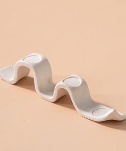 Modern simple roller coaster candlestick Party atmosphere Ceramic craft dining table romantic home decoration