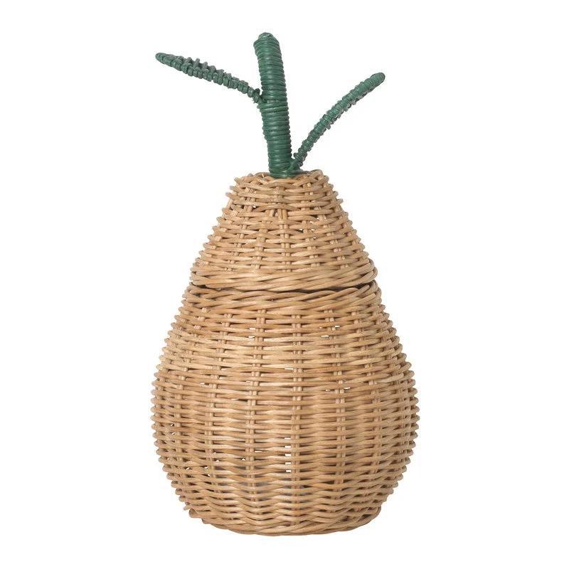 Hand-woven Sydney pear shaped miscellaneous basket bathroom clothes basket toy storage basket hotel and homestay decoration storage basket - Image 8