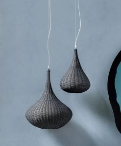 Rattan woven water drop chandeliers restaurant Wasabi light fixtures B&B Hotel Catering and Restaurant Tea Room Retro Rattan woven lights