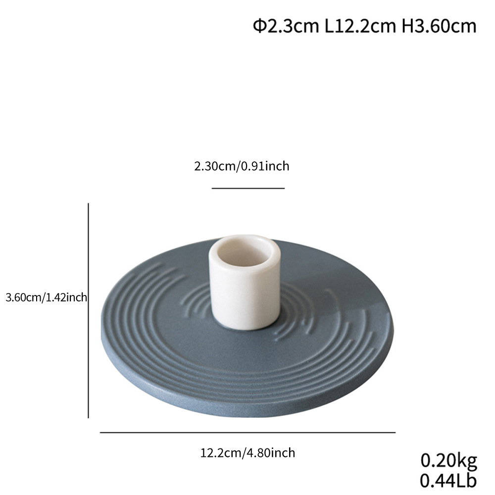 Simple handmade indoor ceramic candlesticks daily necessities fragrance atmosphere soft decoration ornaments - Image 11