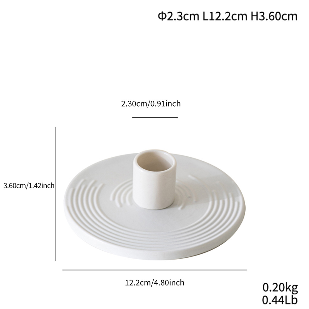 Simple handmade indoor ceramic candlesticks daily necessities fragrance atmosphere soft decoration ornaments - Image 5