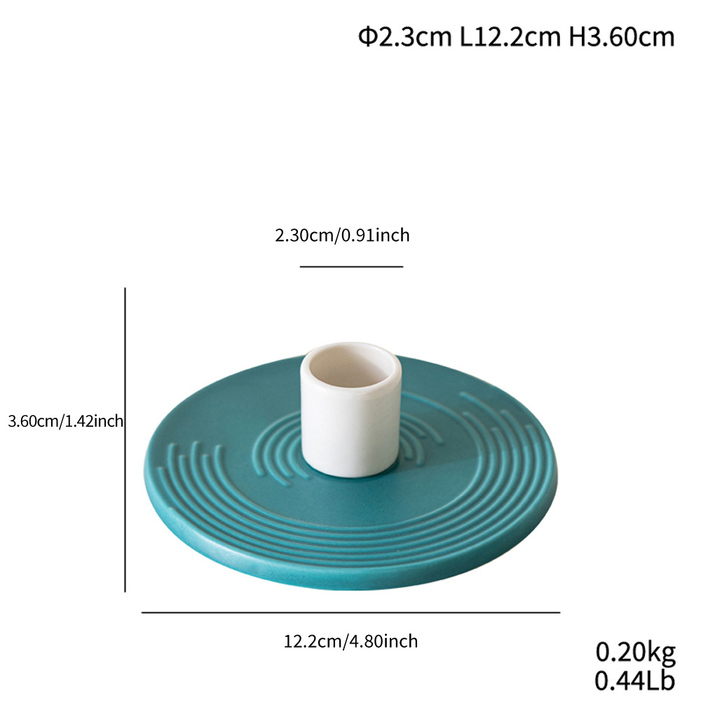 Simple handmade indoor ceramic candlesticks daily necessities fragrance atmosphere soft decoration ornaments - Image 6