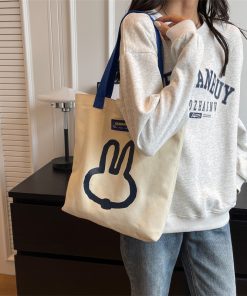 All-match cute canvas bag casual hand bag female student shoulder bag large capacity small fresh cloth bag