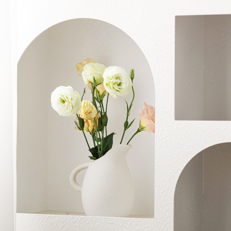 Ceramic back mouth hydroponic vase light luxury textured home decoration - Image 2