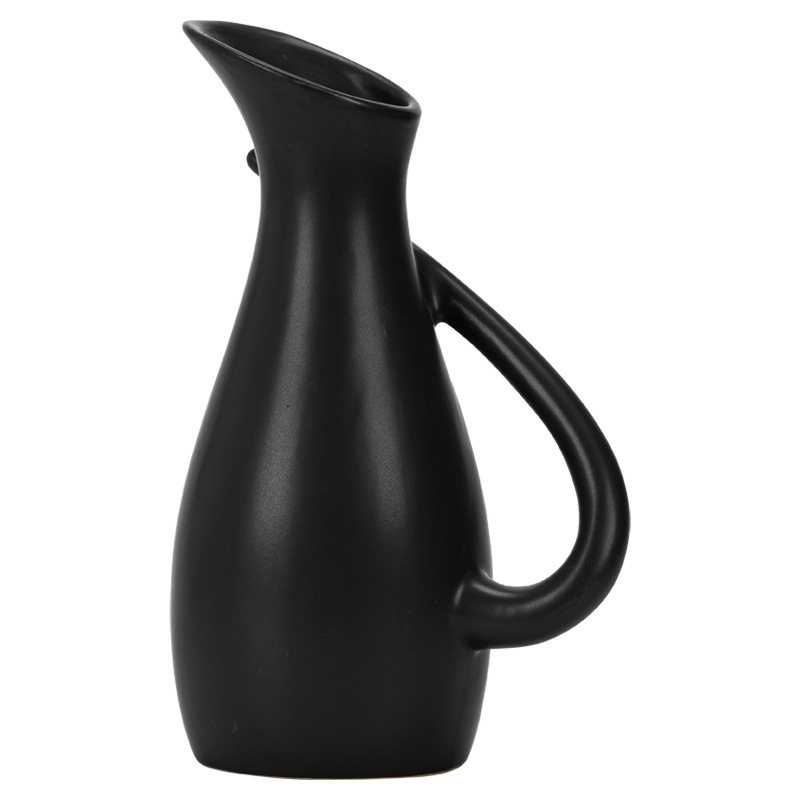 Black and white matte lift pot ceramic vase modern simple home soft decoration ornament - Image 3