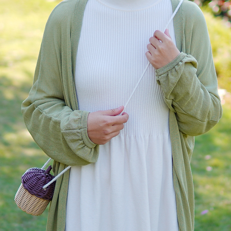 Children's bag pine cone bag photo props Chinese style handmade rattan bag girl cute crossbody bag makeup storage bag - Image 4