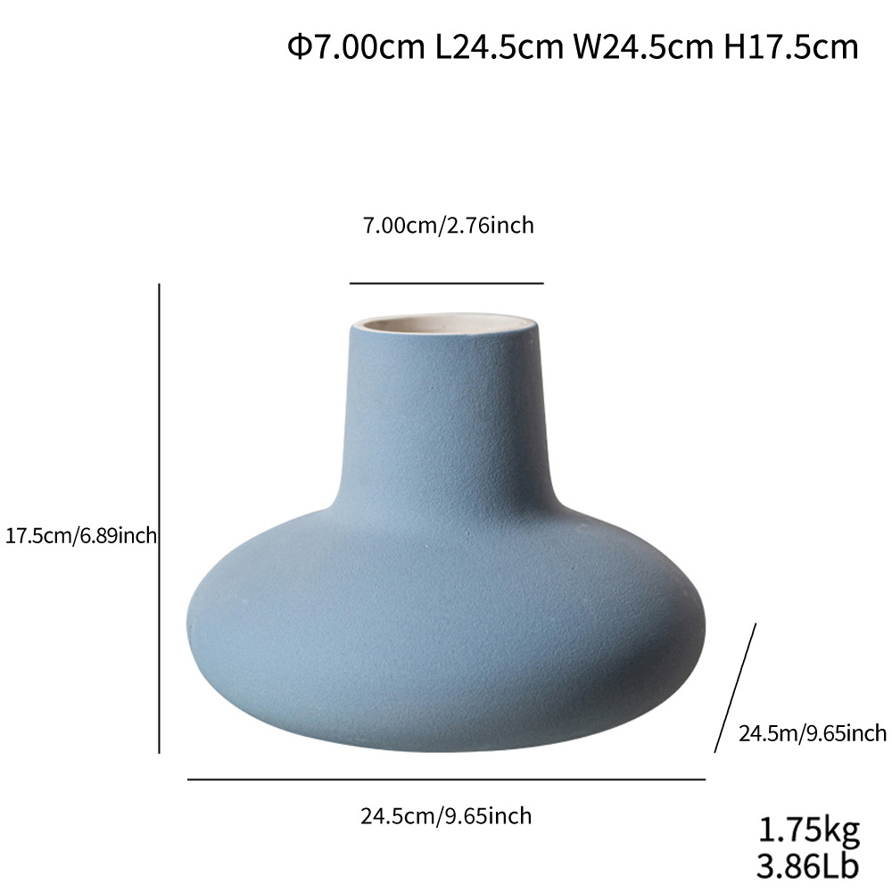 Dimon Macaron multi-color ceramic vase style decorative home decoration - Image 5