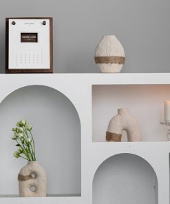 Ceramic crafts vegetarian fired earth glaze straps small vase three-piece set indoor home decorations