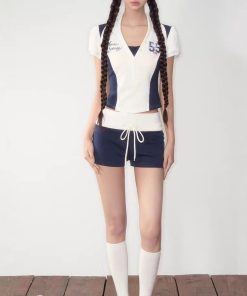 Original jersey sports style digital printed waist-closing top shorts two-piece suit pants