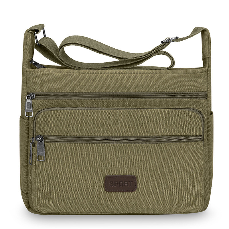 Thickened canvas bags, extra thick bags, men's shoulder bags, office workers' backpacks, fashionable crossbody bags, men's bags - Image 11