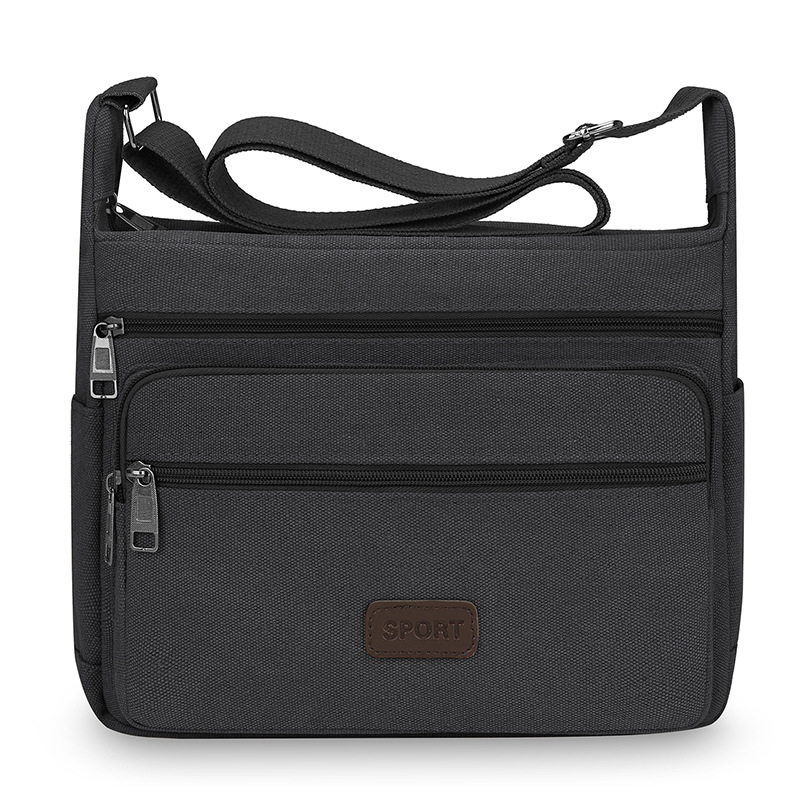 Thickened canvas bags, extra thick bags, men's shoulder bags, office workers' backpacks, fashionable crossbody bags, men's bags - Image 12