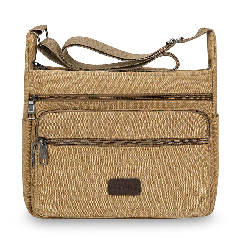 Thickened canvas bags, extra thick bags, men's shoulder bags, office workers' backpacks, fashionable crossbody bags, men's bags - Image 16