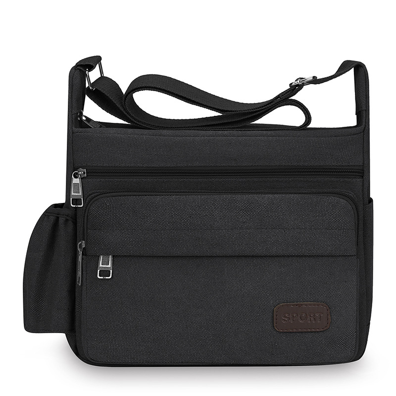 Thickened canvas bags, extra thick bags, men's shoulder bags, office workers' backpacks, fashionable crossbody bags, men's bags - Image 26