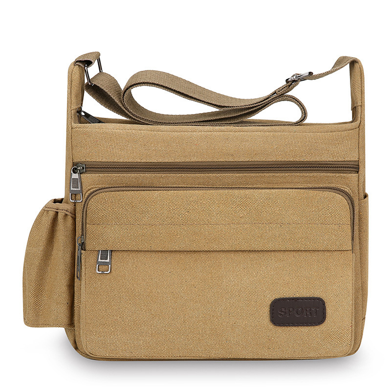 Thickened canvas bags, extra thick bags, men's shoulder bags, office workers' backpacks, fashionable crossbody bags, men's bags - Image 10