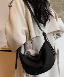 Large capacity bag for women in spring contrasting color fashion one-shoulder crossbody bag fashionable design armpit dumpling bag