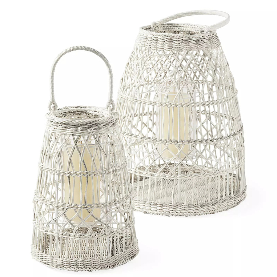 Wooden sheep, rattan candlestick floor-standing ornaments, ornaments, decorations, lamps, homestay, tea room, pastoral style candle lamps - Image 3