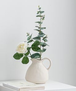 Modern simple vegetarian style retro lifting pot ceramic vase home flower pot decoration