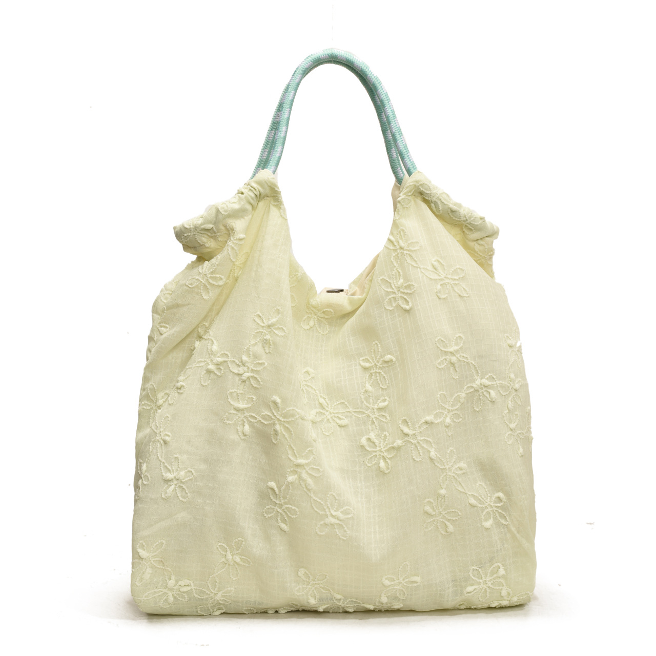 versatile embroidered small flower large capacity commuter handbag canvas bag student shoulder bag crossbody bag women - Image 11