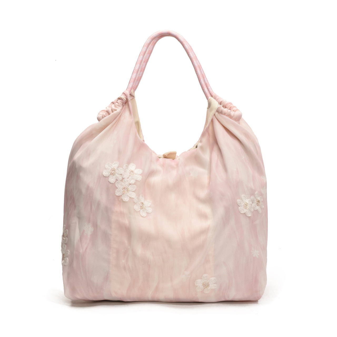 versatile embroidered small flower large capacity commuter handbag canvas bag student shoulder bag crossbody bag women - Image 8